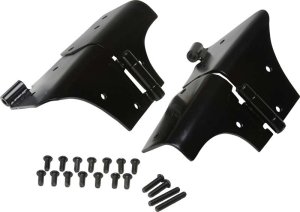 Jeep Wrangler Windshield Hinge Pair - Kentrol - Powdercoat Black - `97-`06