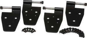 Jeep Wrangler TJ Door Hinge Set - Kentrol - Powdercoat Black - `97-`06