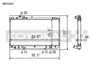 Lexus GS300 Racing Radiator - Koyo - All Aluminum - `97-`05