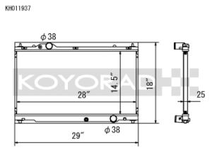 Lexus IS250 Racing Radiator - Koyo - All Aluminum - `06-`13