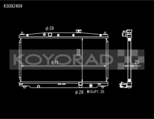 Honda Fit Racing Radiator - Koyo - KS082409 - `09-`14
