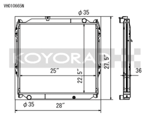 Toyota 4Runner Racing Radiator - Koyo - N-FLO Triple Pass - `96-`02