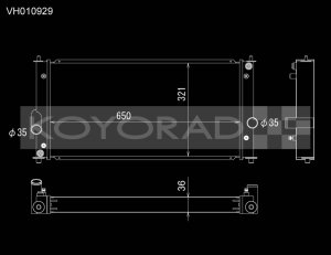 Toyota MR2 Spyder Racing Radiator - Koyo - All Aluminum - `00-`05 Toyota MR2 Spyder Racing Radiator - Koyo - All Aluminum - `00-`05
