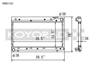 Subaru Impreza Radiator - Koyo - Koyorad VH091163 Racing All Aluminum - `99-`01