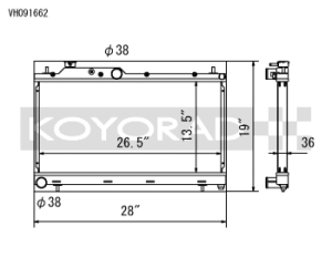 Subaru WRX STI Radiator - Koyo - Racing All Aluminum - `08-`15 Subaru WRX STI Radiator - Koyo - Racing All Aluminum - `08-`15
