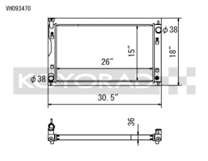 Subaru XV Crosstrek Radiator - Koyo - Aluminum - `18-`22
