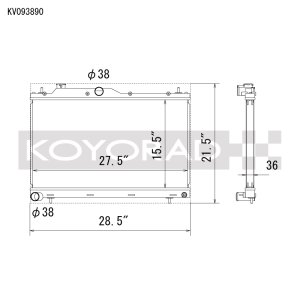 Subaru WRX Performance Radiator - Koyo - All Aluminum - `22-`25 Subaru WRX Performance Radiator - Koyo - All Aluminum - `22-`25