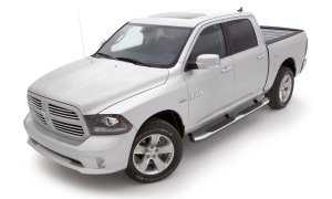 Ram 1500 Crew Cab Pickup Nerf Bars - LUND - 5 Inch Oval Bent Composite - Chrome - `09-`10