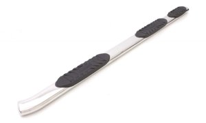 Chevrolet Silverado 1500 Nerf Bars - LUND - 5 Inch Oval Wheel-To-Wheel Stainless Steel - Polished - `07-`17 Chevrolet Silverado 1500 Nerf Bars - LUND - 5 Inch Oval Wheel-To-Wheel Stainless Steel - Polished - `07-`17