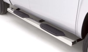 Chevrolet Silverado 1500 Nerf Bars - LUND - 6 Inch Oval Straight - Polished - `07-`17 Chevrolet Silverado 1500 Nerf Bars - LUND - 6 Inch Oval Straight - Polished - `07-`17