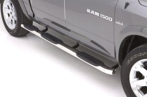 Dodge Ram 1500 Crew Cab Nerf Bars - LUND - 5 Inch Oval Wheel-To-Wheel - Polished - `09-`17