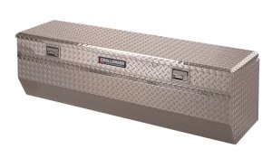 Dodge Dakota Tool Box - LUND - Challenger, Low Profile, Diamond Plate, Chest Storage - Bright Aluminum - `97-`10