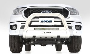GMC 3500HD Bull Bar - LUND - LED Light Bar - Stainless Steel - `20-`22
