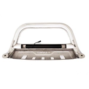 Chevrolet Silverado 1500 Bull Bar - Front - LUND - LED Light Bar - Stainless Steel - `07-`17