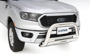 Chevrolet Silverado 1500 Bull Bar - LUND - 3.5in Oval with Integrated 20in LED Light Bar - Polished - `19-`22
