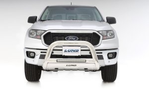 Ford Ranger Bull Bar - LUND - LED Light Bar - Polished Stainless - 2019