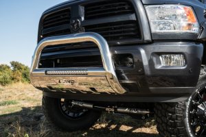 GMC SIERRA 2500 HD Bull Bar - LUND - Integrated 20 in. LED Light Bar - Stainless Steel - `20-`21