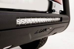 Chevrolet Silverado 3500HD Bull Bar - LUND - LED Light & Wiring - Black - `20-`22