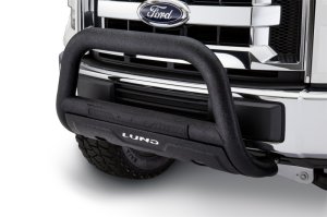 Ford F-150 Bull Bar - LUND - 3.5 in. Oval with 20 in. LED Light Bar - Black - `04-`18