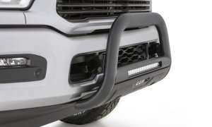 Chevrolet Silverado 1500 Bull Bar - LUND - Integrated LED Light Bar - Black - `19-`22