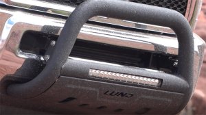Chevrolet Silverado 1500 Bull Bar - LUND - Integrated LED Light Bar - Black - `19-`22