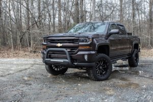 Chevrolet Silverado 1500 Bull Bar - LUND - Integrated LED Light Bar - Black - `19-`22