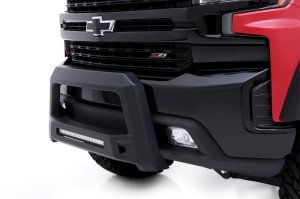 Chevrolet Silverado 1500 Bull Bar - Front - LUND - Revolution Bull Bar with LED Light - Light Textured Matte Black/Powder Coat Finish - `19-`22