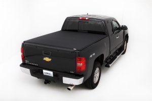 Chevrolet Silverado 1500 Tonneau Cover - LUND - Genesis Elite Tri-Fold - Black - `07-`13