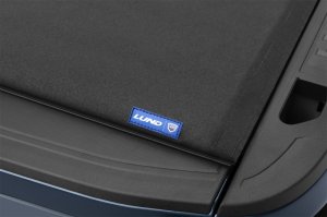 Ford F450 Super Duty Hard Fold Tonneau Cover - LUND - Genesis Roll Up - Black - `99-`07