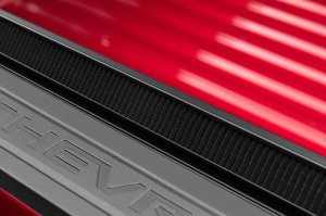 Chevrolet Silverado 1500 Roll Up Tonneau Cover - LUND - Genesis Roll Up Textured Vinyl - Black - `07-`17