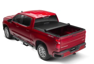 Chevrolet Silverado 1500 Roll Up Tonneau Cover - LUND - Genesis Roll Up Textured Vinyl - Black - `07-`17