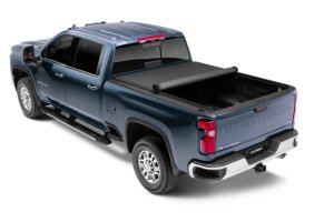 Chevrolet Silverado 1500 Roll Up Tonneau Cover - LUND - Genesis Elite Twill - Black - `07-`17 Chevrolet Silverado 1500 Roll Up Tonneau Cover - LUND - Genesis Elite Twill - Black - `07-`17