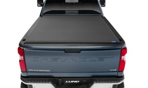 Chevrolet Silverado 1500 Roll Up Tonneau Cover - LUND - Genesis Elite Twill - Black - `07-`17 Chevrolet Silverado 1500 Roll Up Tonneau Cover - LUND - Genesis Elite Twill - Black - `07-`17