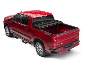Chevrolet Silverado 1500 Tonneau Cover - LUND - Hard Fold - Black - `07-`13
