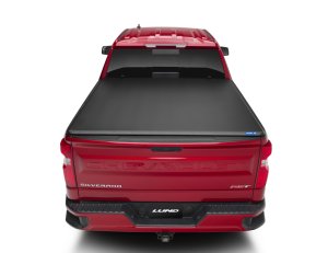Chevrolet Silverado 3500 Hard Fold Tonneau Cover - LUND - Hard Fold - Black - `15-`17