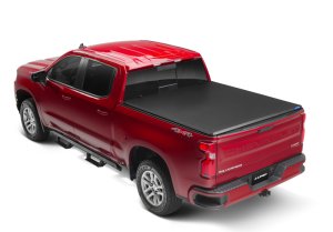 Chevrolet Silverado 3500 Hard Fold Tonneau Cover - LUND - Hard Fold - Black - `15-`17