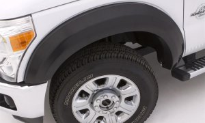 Chevrolet Silverado 1500 Fender Flares - Front + Rear - LUND - EX-Extrawide Smooth Elite Series - Black - `07-`13