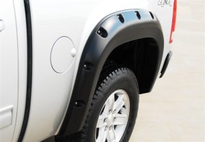 GMC Sierra 1500 Fender Flares - Front + Rear - LUND - RX-Rivet Style Smooth - Black - `07-`13