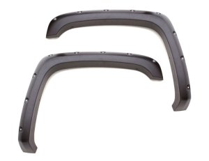 GMC Sierra 2500 Fender Flares - Front and Rear - LUND - RX-Rivet Style, Elite Series - Textured Black - `07-`14 GMC Sierra 2500 Fender Flares - Front and Rear - LUND - RX-Rivet Style, Elite Series - Textured Black - `07-`14