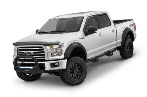 Ford F-250 Super Duty Fender Flares - Front + Rear - LUND - RX-Rivet Style Elite Series - Textured Black - 2017