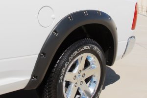 Dodge Ram 2500 Fender Flares - Rear - LUND - RX-Rivet Style Smooth Elite Series - Black - `10-`17 Dodge Ram 2500 Fender Flares - Rear - LUND - RX-Rivet Style Smooth Elite Series - Black - `10-`17