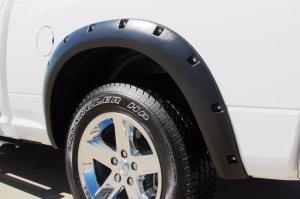 Dodge Ram 2500 Fender Flares - Rear - LUND - RX-Rivet Style Smooth Elite Series - Black - `10-`17 Dodge Ram 2500 Fender Flares - Rear - LUND - RX-Rivet Style Smooth Elite Series - Black - `10-`17