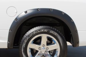 Dodge Ram 2500 Fender Flares - Rear - LUND - RX-Rivet Style Smooth Elite Series - Black - `10-`17 Dodge Ram 2500 Fender Flares - Rear - LUND - RX-Rivet Style Smooth Elite Series - Black - `10-`17