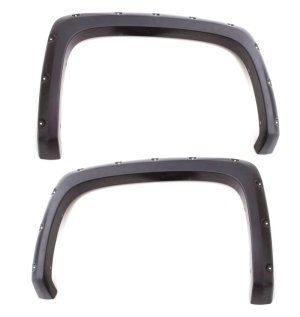 Toyota Tundra Fender Flares - Front + Rear - LUND - RX-Rivet Style Smooth Elite Series - Black - `14-`17