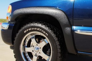 Chevrolet Silverado 1500 Fender Flares - Front + Rear - LUND - SX-Sport Style Smooth - Black - `99-`07