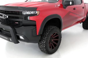 Chevrolet Silverado 1500 Fender Flares - Front - LUND - SX-Sport Smooth Elite Series - Black - `19-`21