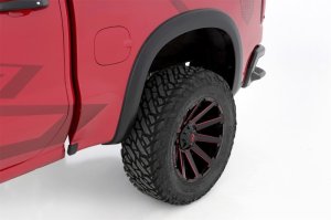 Chevrolet Silverado 1500 Fender Flares - Rear - LUND - SX-Sport Smooth Elite Series - Black - `19-`21 Chevrolet Silverado 1500 Fender Flares - Rear - LUND - SX-Sport Smooth Elite Series - Black - `19-`21