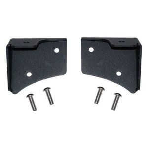 Jeep Wrangler Light Mount Bracket Kit - Windshield - MBRP - Powder Coated - Black - `97-`06