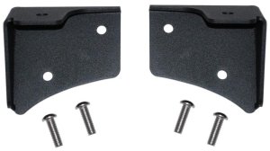 Jeep Wrangler Light Mount Bracket Kit - Windshield - MBRP - Powder Coated - Black - `97-`06