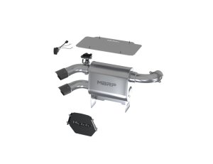 Can-Am Maverick X3 Performance Exhaust - MBRP - Slip-on with Performance Mufflers, Dual Out, Active Exhaust, T304 Stainless Steel, 3